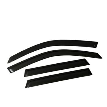 Imagem de GRJQRKHZ Defletor de janela lateral de carro para L&and para R&Over Evoque L538 2012-2018 Weathershied viseira de porta vento sol proteção chuva janela lateral defletores de vento
