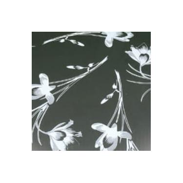 Imagem de Kit 2 Banquetas Baixa Bar Cozinha Fibra Sintetica(Preto Floral)