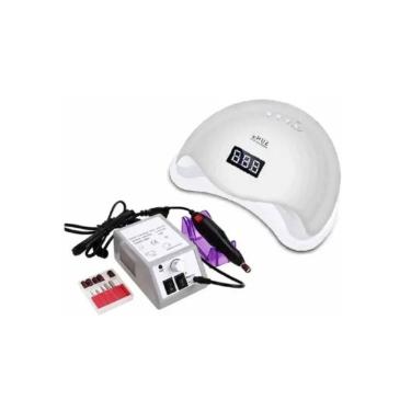 Imagem de Lâmpada LED UV Sun5 48W + Manicure Nail Lathe Machine 2000