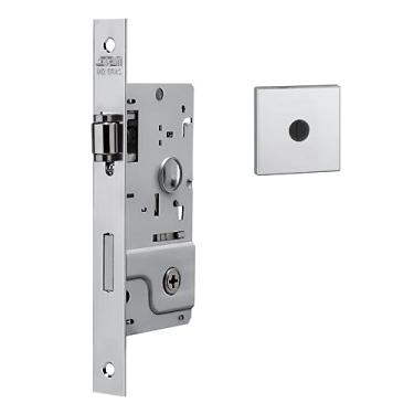 Imagem de FECHADURA STAM 800 TRINCO ROLETE ROSETA QUADRADA 1 INOX