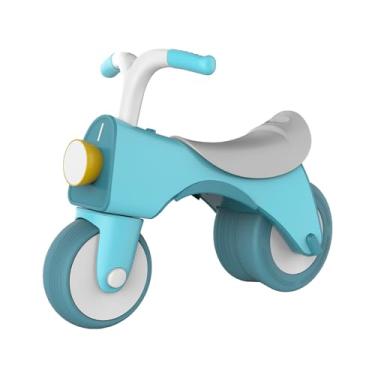 Imagem de Carrinho de Equilíbrio Infantil Azul Com Música e Luzes Para Primeiros Passos de Bebês 10 a 36 Meses – Bicicleta Sem Pedal Brinquedo de Passeio Seguro e Durável