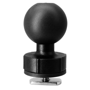 Imagem de WINDFRD Base de montagem de bola de trilha de 3,8 cm com parafuso em T para trilho de caiaque/barco, compatível com RAM, Arkon, braço de soquete duplo bola tamanho iBolt de 3,8 cm/C, para localizador