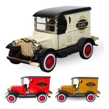 Imagem de Carrinho Miniatura Antigo Calhambeque Clássicos Abre Porta - Europio, 