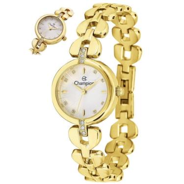Imagem de Relógio Champion Feminino Ref: Cf25429H Bracelete Dourado