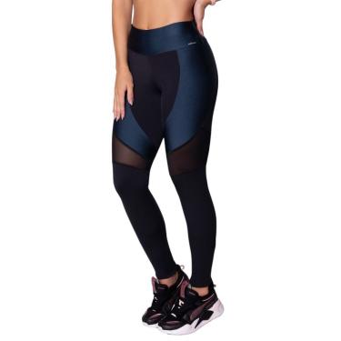 Imagem de Calça Legging Selene Com Recorte Tule Feminina