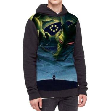 Imagem de Moletom Com Capuz Goku Shenlong Dragon Ball Ref:758 - smoke, Preto, GG