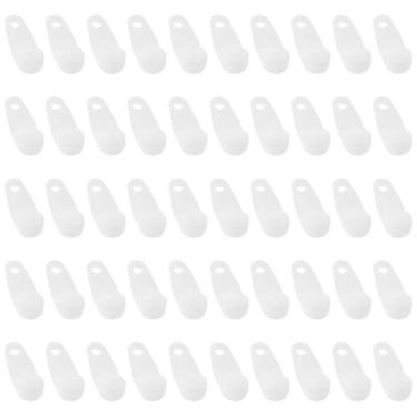 Imagem de Clipes de cortina 50 peças acessórios de cortina de plástico branco ganchos de cortina duráveis fáceis de usar (branco-50 peças, branco)