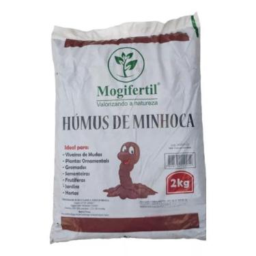 Imagem de Humus De minhoca Adubo 100% Orgânico Mogifertil 2kg