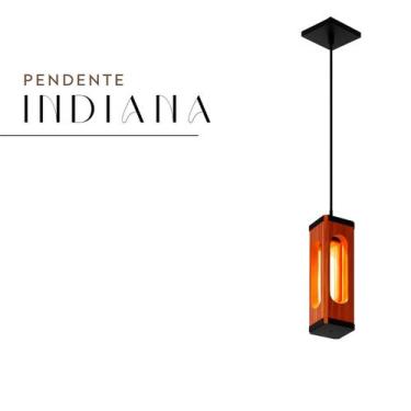 Imagem de Pendente Indiana Cabo PP Lâmpada T30 4w - Madeiled