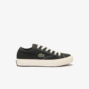 Imagem de Tênis Lacoste feminino Backcourt, 35, Preto, Off white