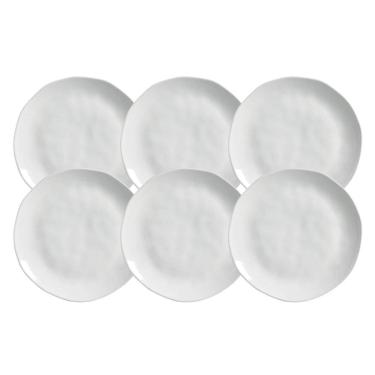 Imagem de Jogo De Pratos Fundo 21Cm 600Ml Kit 6 Peças New White Branco