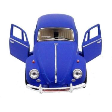 Imagem de Miniatura Metal Volkswagen Fusca Azul Fosco 1967 KT5057D DM - Kinsmart