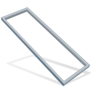 Imagem de Gaxeta de porta de geladeira atualizada 241510205 compatível com Electrolux, Frigidaire e Kenmore Gaxeta de porta de geladeira PS17990259 241510203 7241510203 4997189 cinza