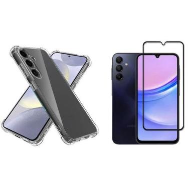 Imagem de Capa Case Anti Impacto +Pelicula vidro 3D Para Galaxy A15 4G - Rafinha