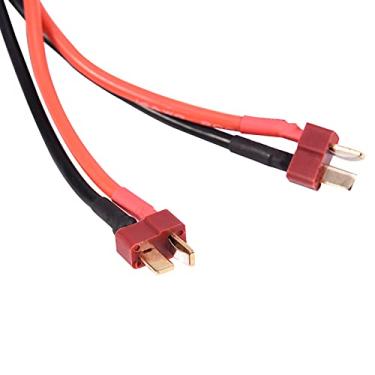 Imagem de T Plug Cabo Adaptador Paralelo para RC Multicopter, 2S-6S Cabo de Conector de Bateria de Lítio Com 14AWG Silicone Wire, 1 T Jack Fêmea para 2 T Plug Cabo Macho para Aumentar a