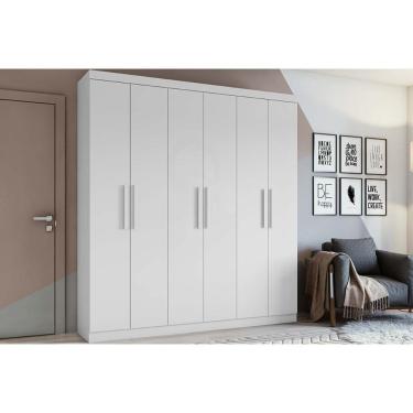 Imagem de Guarda Roupa 6 Portas E 3 Gavetas Jazz Branco - Lopas
