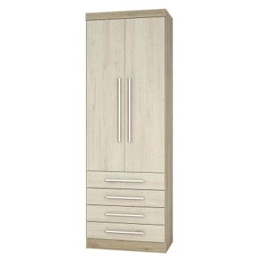 Imagem de Guarda Roupa 2 Portas Avelã Rústico Com Ártico Rústico