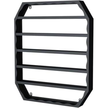 Imagem de ZDJZMGZ Prateleira de esmalte de metal montada na parede, prateleira de exibição de suprimentos de unhas, prateleira de armazenamento de perfume, organizador de perfume, bordas de exibição de