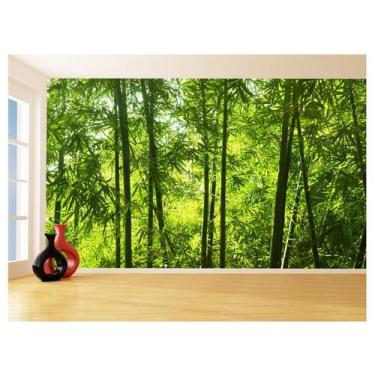 Imagem de Papel De Parede Floresta Tropical Bambu Folha 3,5M Xna219 - Você Decor