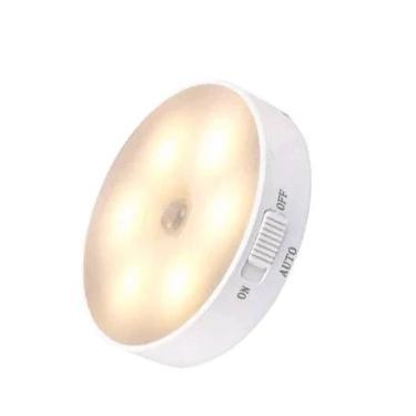 Imagem de 4 Unidades Luminária LED com Sensor Presença – Sem Fio e Recarregável para Ambientes Internos