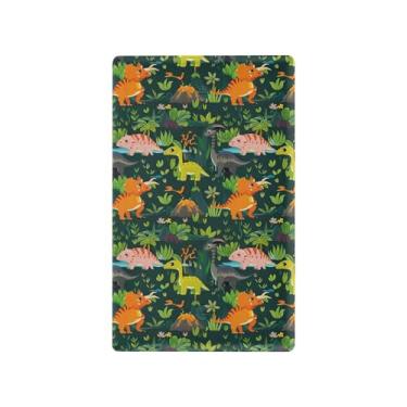 Imagem de SEHANY Capa de parede de tomada dupla de dinossauro engraçado, tamanho padrão e à prova de calor, placas decorativas para decoração de escritório doméstico (11,5 cm x 7 cm)