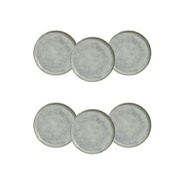 Imagem de Conjunto de Pratos de Sobremesa Porto Brasil Bio Green Granite 21,5cm - 6 Peças