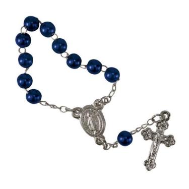 Imagem de 25 Mini Terços Lembrancinha Devoção em Pérola - SJO Artigos Religiosos