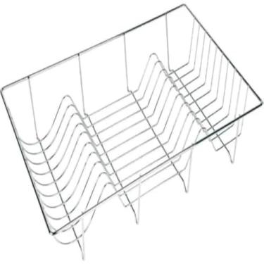 Imagem de Secador de pratos aramado para cozinha, utensilio, bancada, ferro resistente, e preto, pratico, grande, moderno, 30cm