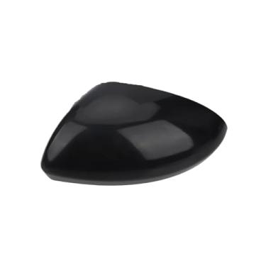 Imagem de Capa para espelho retrovisor lateral compatível com Renault Clio MK5 2019 2020 2021 2022 2023 2024 2025, nas cores preta e branca.(Primed Black Left)