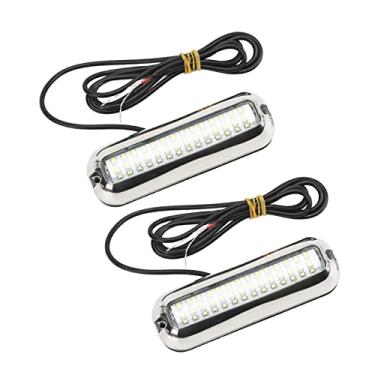 Imagem de Generic Luz Led Subaquática Marinha de Alto Brilho 42lefit para Ds, à Prova D'água, Tomada de Drenagem de Barco, Luz 10-30v Dc para Iate, Aço Inoxidável Ip68 (Luz Branca)