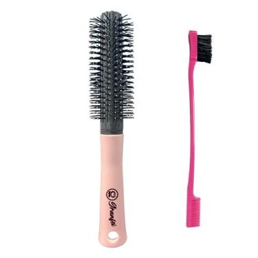 Imagem de Kit Escova Desembaraçadora ABS Pentes Profissionais Estilização Cabelo