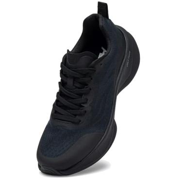 Imagem de BALLOP Volt Windy R2 Tênis de corrida masculino e feminino azul – Tênis de malha leve e respirável com amortecimento de espuma de alto retorno para academia, corrida, caminhada e uso diário, Preto