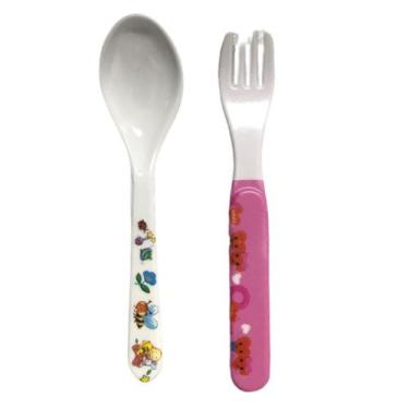 Imagem de Kit Talher Infantil Colher + Garfo para Refeições - 54632 - ds
