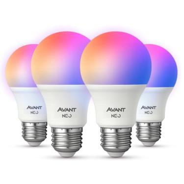 Imagem de Lampada Led Smart Inteligente Wi-fi 2.4 GHz Alexa google 10w RGB E27 110v/220v Cod: 290028177 Neo Avant (RGB, 4 unidades)