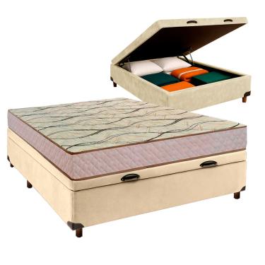 Imagem de Cama Box Bau + Colchão Casal D33 Maxsono Paropas