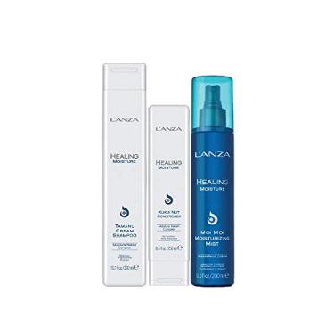 Imagem de Kit Lanza Healing Moisture Shampoo Tamanu 300ml + Condicionador Kukui 250ml + Leave in Moi Moi 200ml