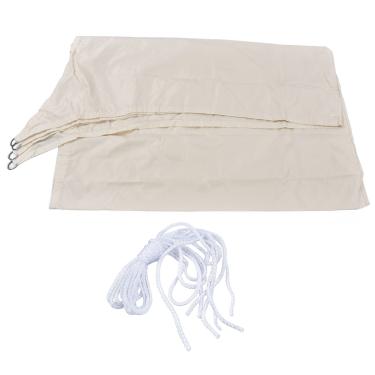 Imagem de LiebeWH Toldo de Sombra, Dossel de Sombra à Prova d'água, Vela de Dobrável Portátil Efeito de Sombreamento Branco Leitoso Material de Poliéster Cobertura de de Jardim para Varanda