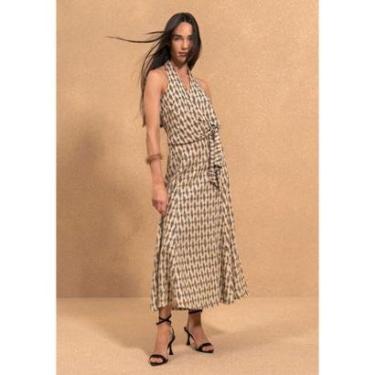 Imagem de Blusa Frente Única Estampada Com Amarração Lateral-Feminino