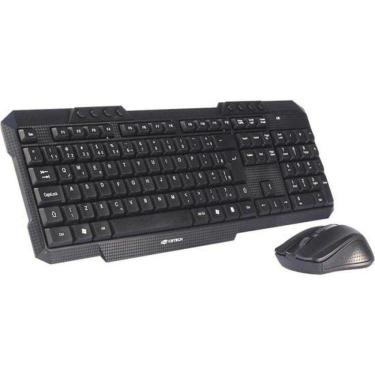 Imagem de Kit Teclado Mouse C3tech K-w10 Sem Fio Preto
