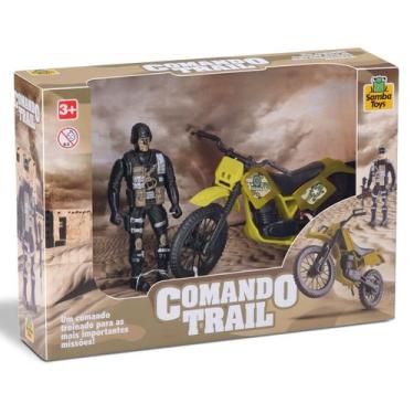 Imagem de Moto de brinquedo com boneco infantil militar soldado menino - Samba T