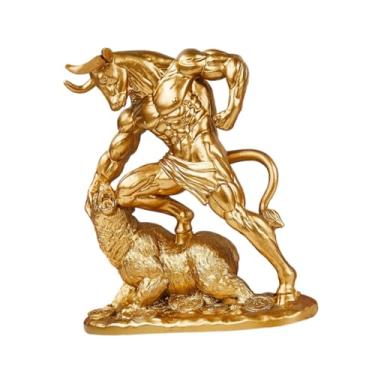 Imagem de Generic Estátua de Touro e Urso, Escultura Animal, Ornamento Decorativo, Estatueta de Resina para Casa e Escritório, Ideal para Amantes do Mercado de ações, Style a