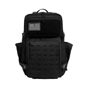 Imagem de Mochila Tática 50L MOLLE Para Caminhadas Ao Ar Livre Para Homens Com 2