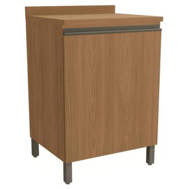 Imagem de Armário de Cozinha Balcão 1 porta 60cm com Tampo e Pés G742 Maxxi Cane