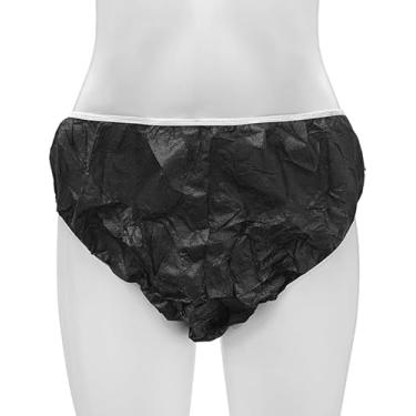 Imagem de Roupa íntima descartável, uso único, salão de beleza, hotel, viagem, 50 peças por conjunto (GG, preto)