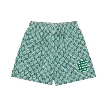 Imagem de Shorts De Malha Casuais De Verão Para Homens, Calças De Fitness Básica