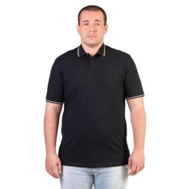 Imagem de Camisa Polo Manga Curta Masculina 007490006 Slim Ogochi Preta-Masculino