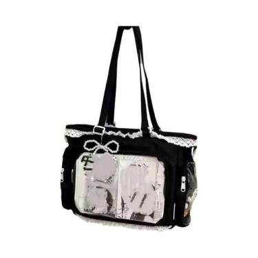 Imagem de Bolsa Transversal Feminina Grande Estilo Itabag Japonesa Com Estampa D