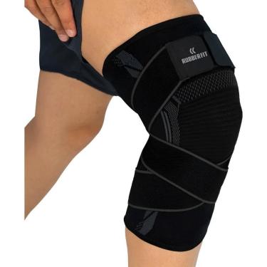 Imagem de Joelheira Compressão Alívio Dor Estabilidade E - Preto Gg