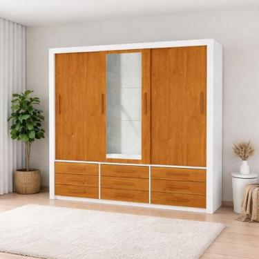 Imagem de Guarda Roupa Espelho 3 Portas 9 Gavetas Imperium -Grand Line