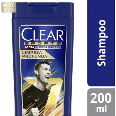 Imagem de Shampoo Anticaspa Clear Sports Men Limpeza Profunda 200ml